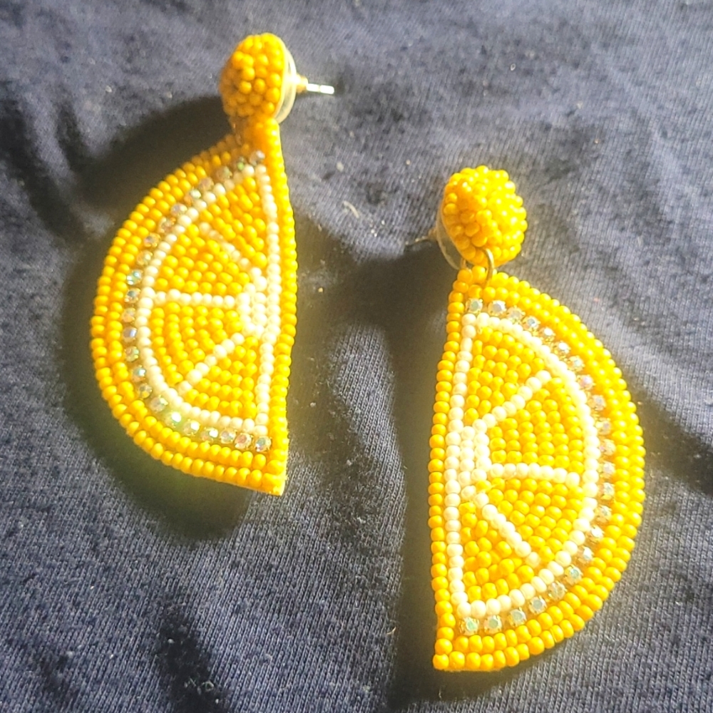 Torrid lemon earrings